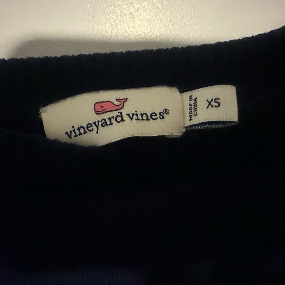 Vineyard Vines Women's Blue Crew Neck Sweater - Picture 2 of 3